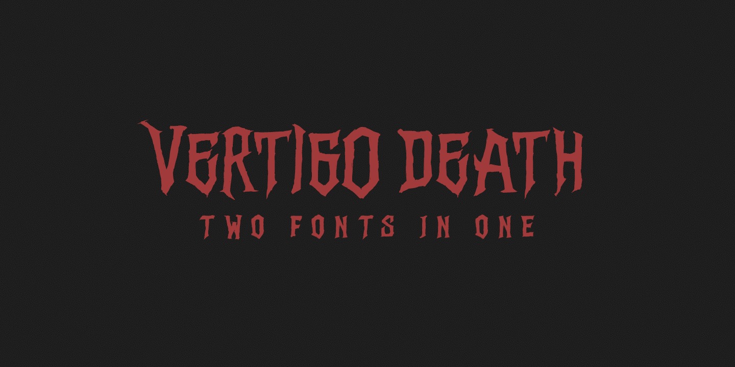 Vertigo Death Font preview