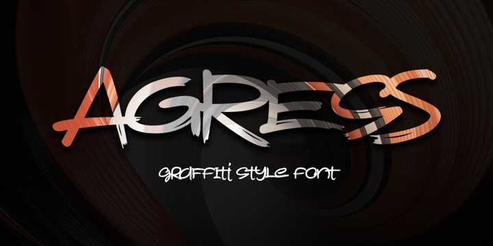 Agress Font preview