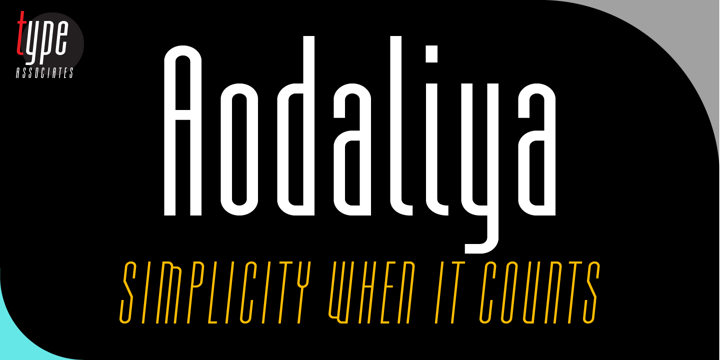 Aodaliya Font preview
