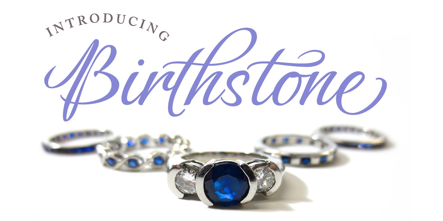 Birthstone Font preview