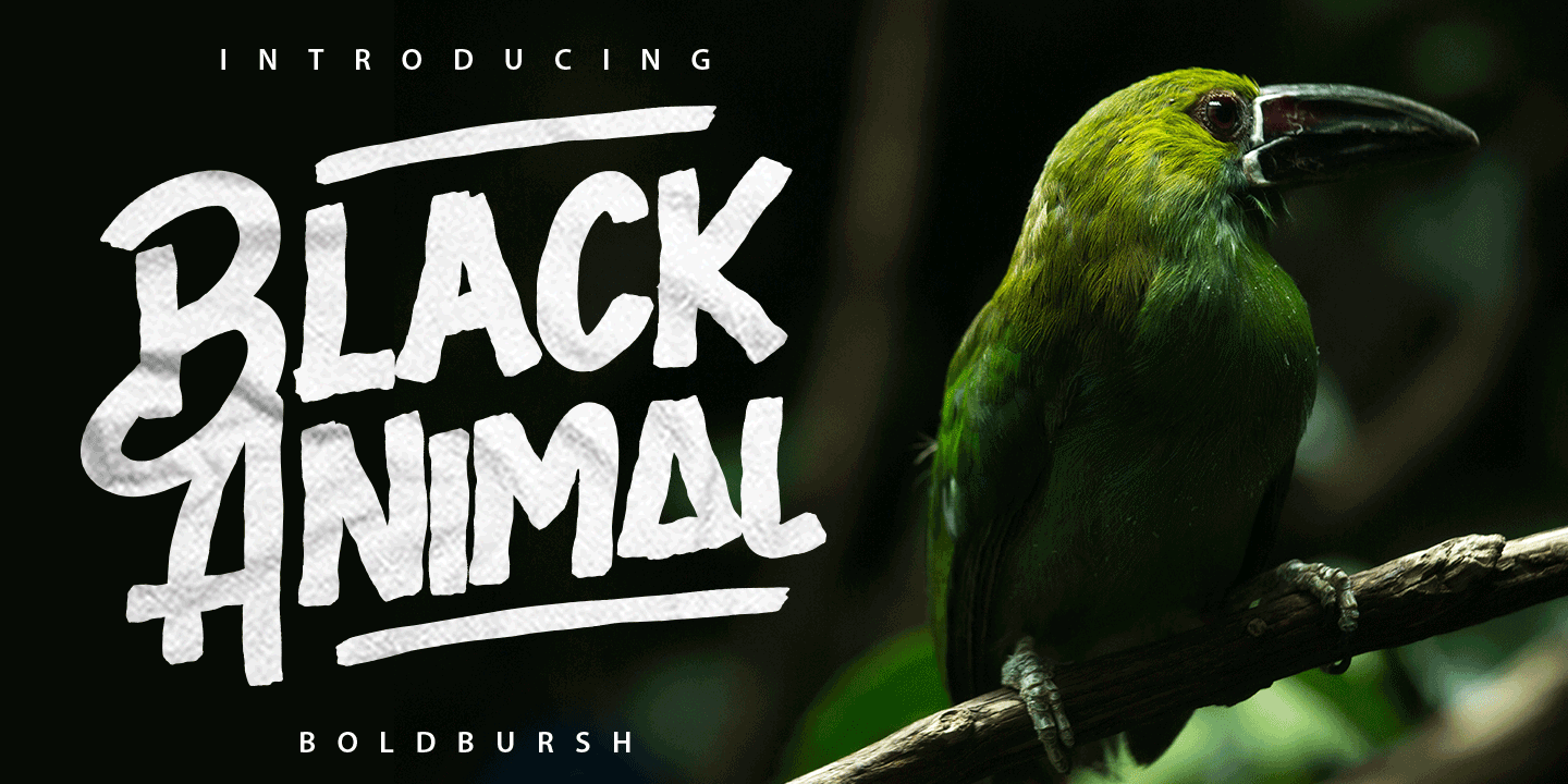 Black Animal Font preview