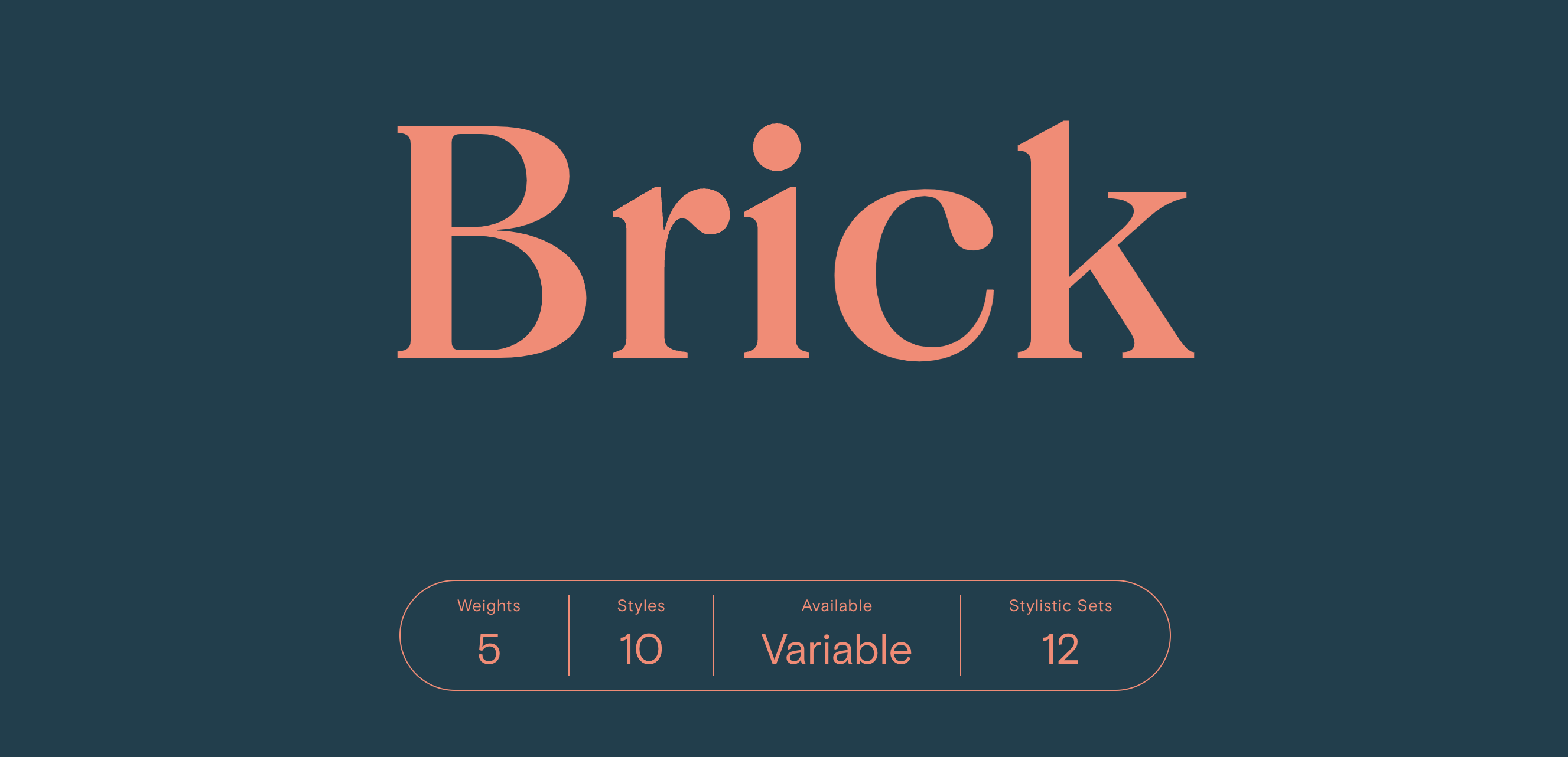 Brick Pro Text Black Font preview