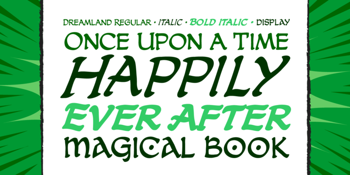 CC Dreamland Lower Bold Italic Font preview