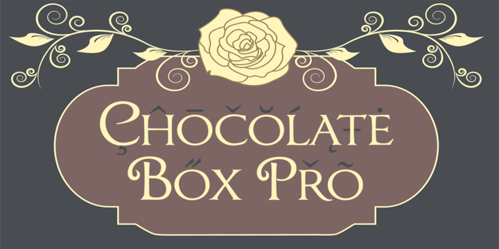 Chocolate Box Pro Regular Font | Xfonts.pro
