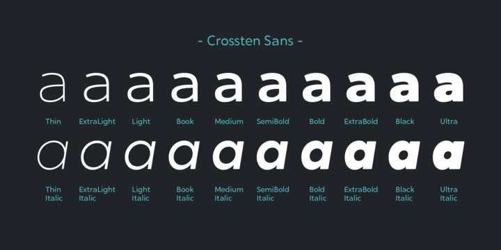 Crossten Extra Bold Font preview