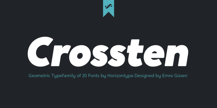 Crossten Font preview