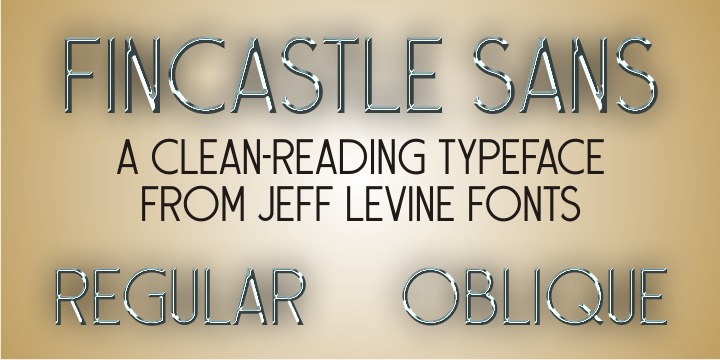 Fincastle Sans JNL Regular Font preview