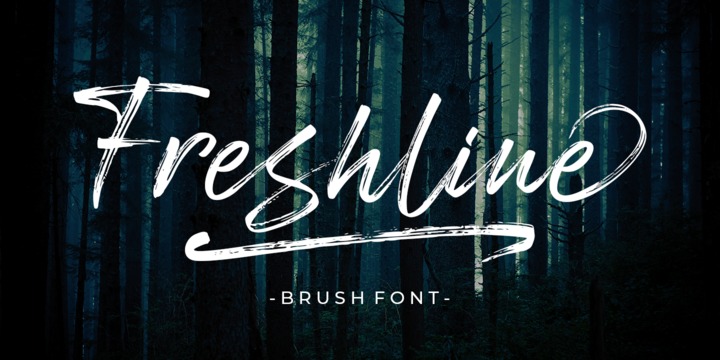 Freshline Font preview