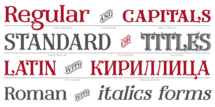 Furius Title Italic Font preview