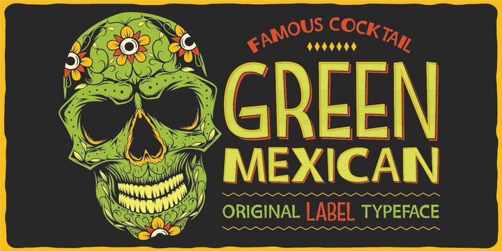 Green Mexican Font preview