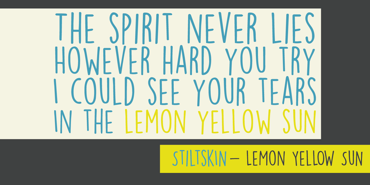 Lemon Yellow Sun Bold Font preview