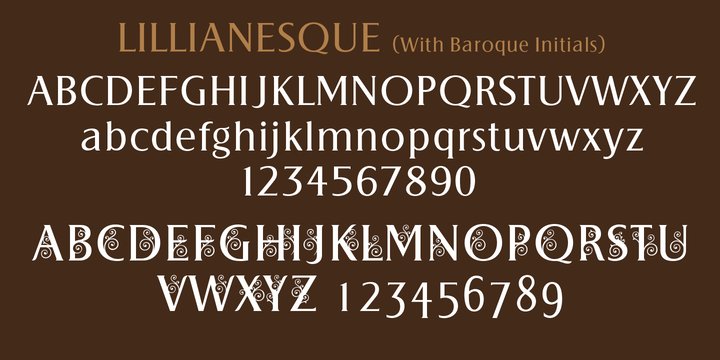 Lillianesque Regular Font preview