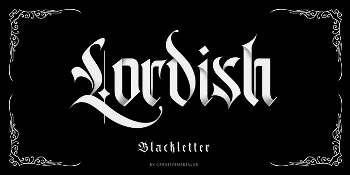 Lordish Font preview
