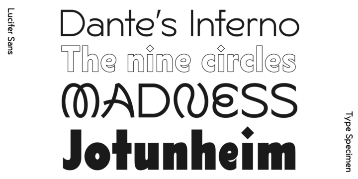 Lucifer Sans Extra Bold Italic Font preview