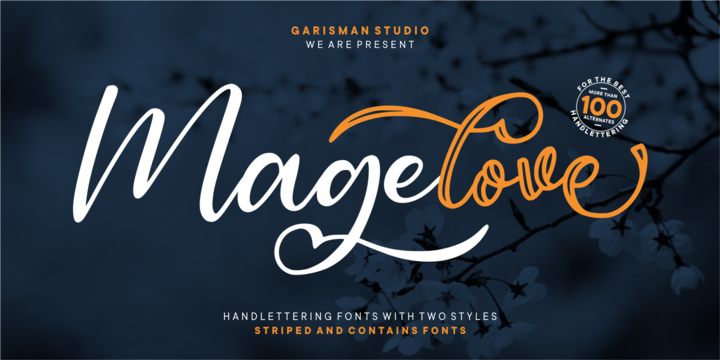 Magelove One Font preview