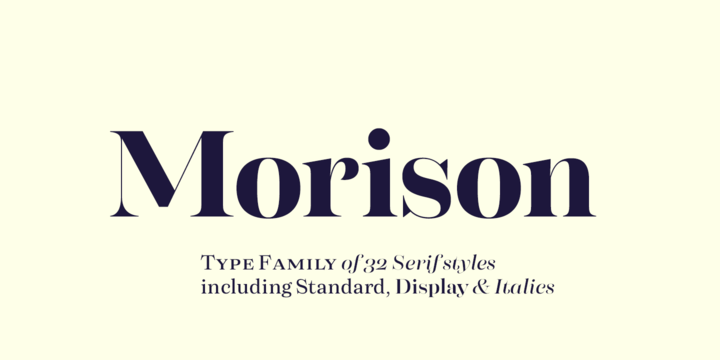 Morison Font preview