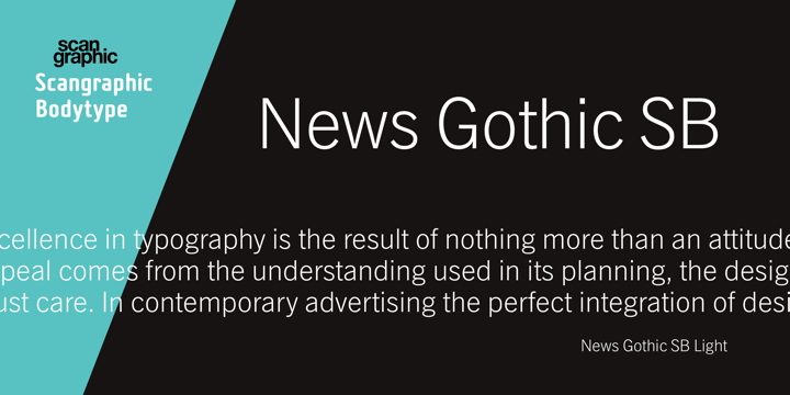 News Gothic SB Font preview