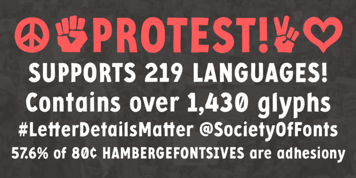 Protest Font preview