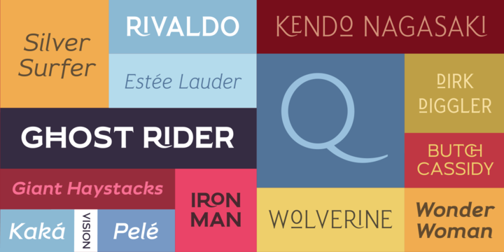 Pseudonym Italic Font preview