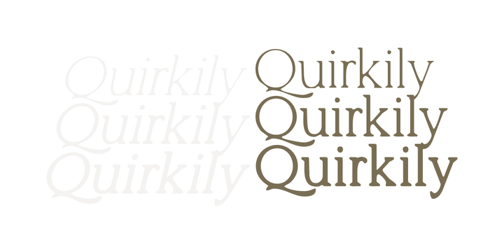 Quirkily Light Italic Font preview