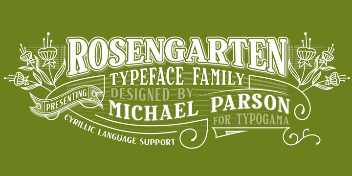 Rosengarten Font preview