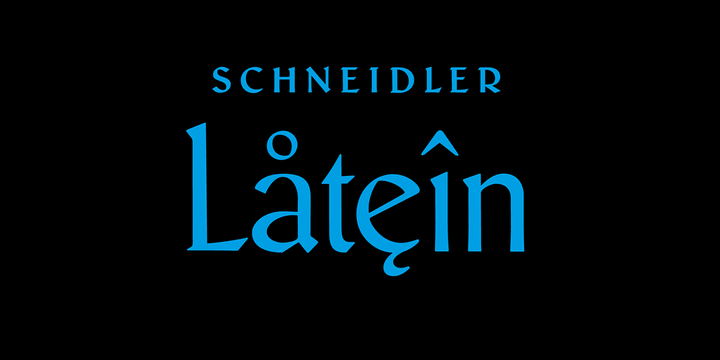 Schneidler Latein Font preview