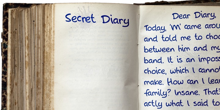 Secret Diary Regular Font preview
