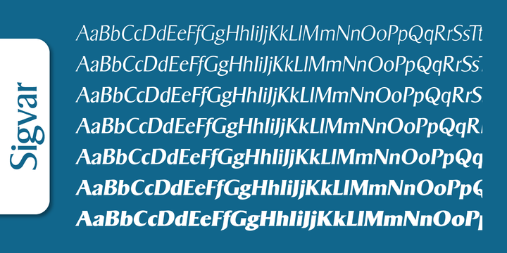 Sigvar Serial Italic Font preview