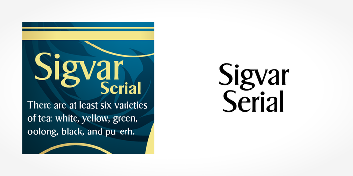 Sigvar Serial Font preview