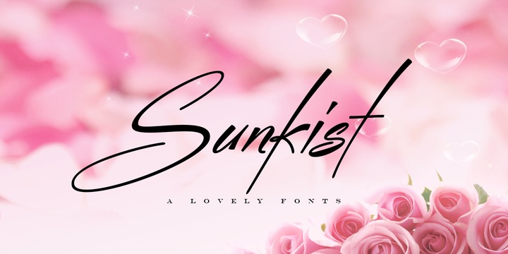 Sunkist Font preview