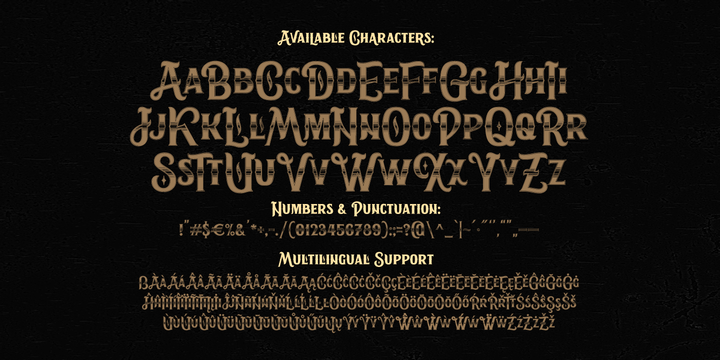 Sweet Rum FX Font preview