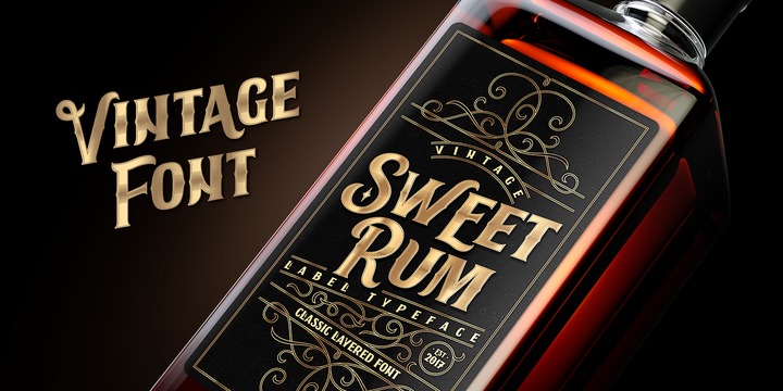 Sweet Rum FX Font preview