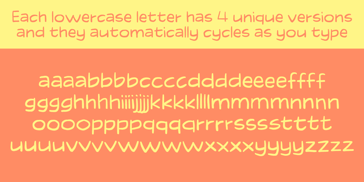 Tasty Chat Doodles Font preview