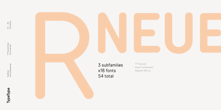 TT Rounds Neue Demi Bold Italic Font preview
