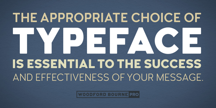 Woodford Bourne Pro SemiBold Italic Font preview