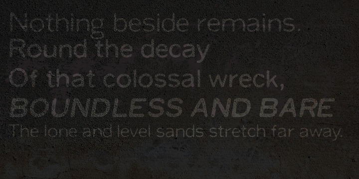 Worn Gothic Bold Font preview