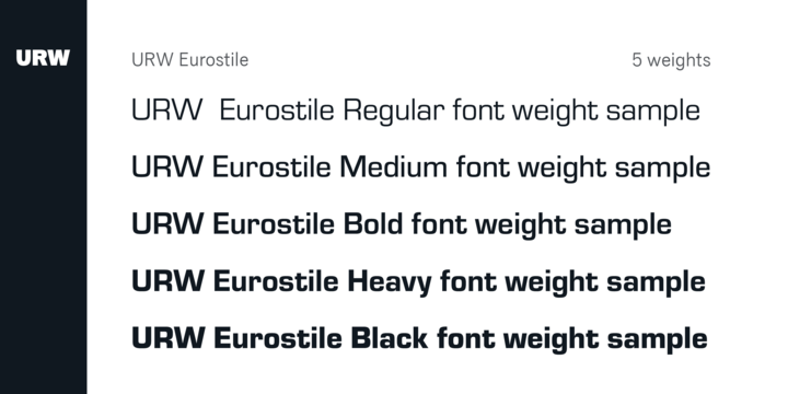 Eurostile Bold Font preview