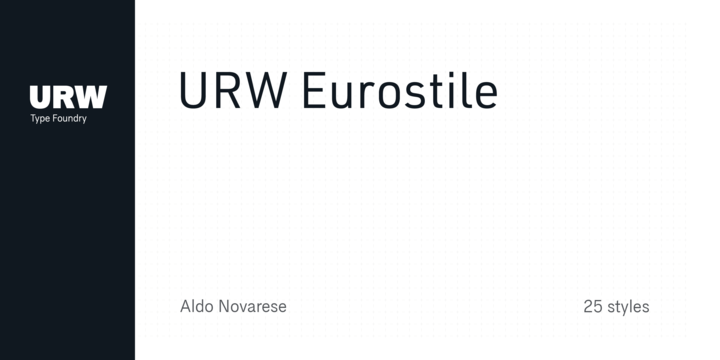 Eurostile Font preview
