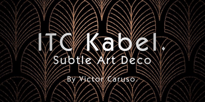 ITC Kabel Font preview
