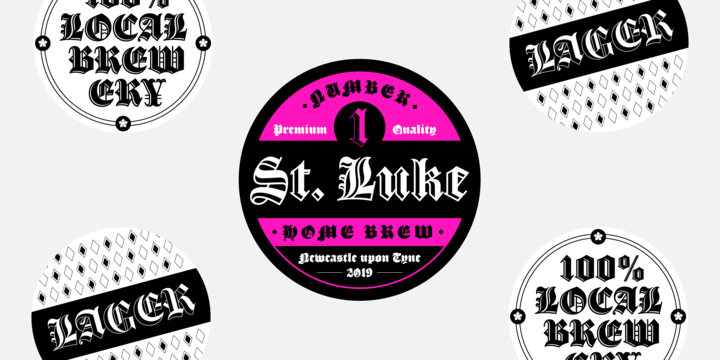 Luke Thick 100 Font preview