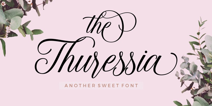 Thuressia Script Font preview