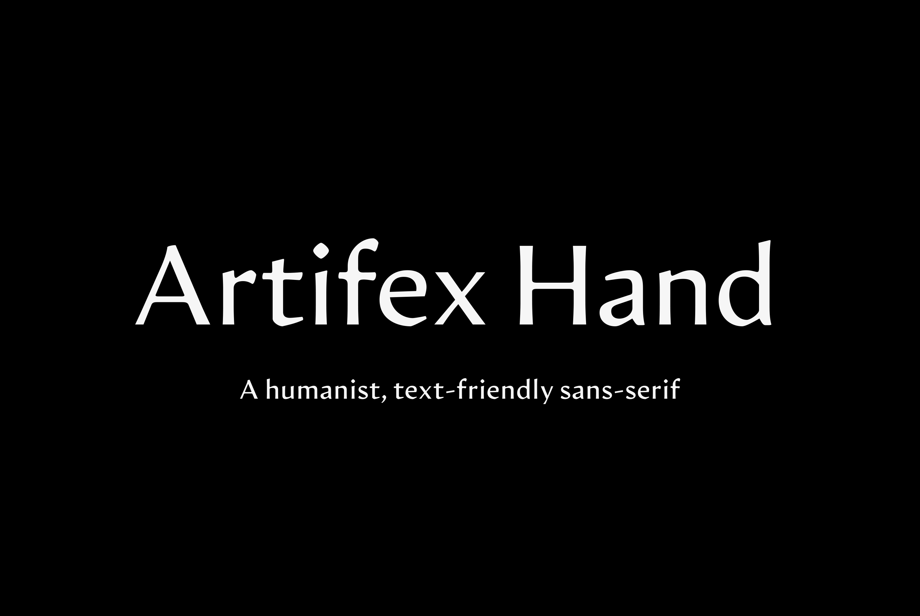 Artifex Hand CF Font preview