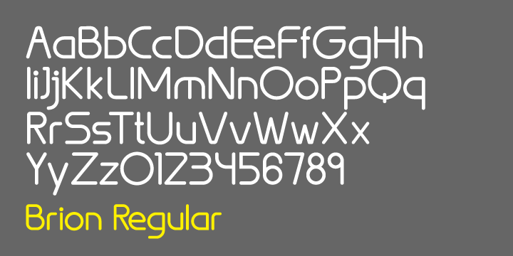 Brion Bold Font preview