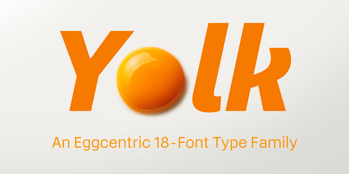 Yolk Font preview