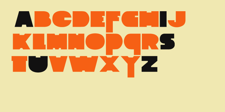 Zaius Stencil Font preview