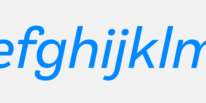 Klainy Thin Italic Font preview