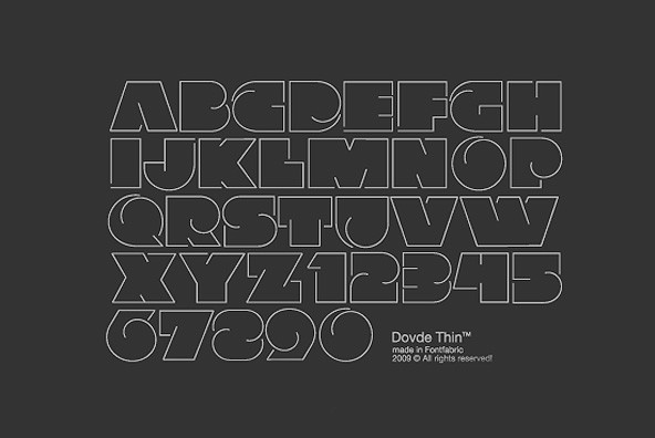 Dovde Thin Font preview