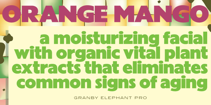 Granby Elephant Pro Regular Font preview