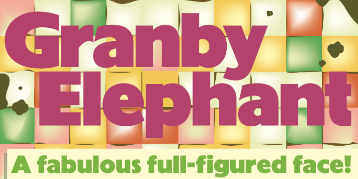 Granby Elephant Pro Font preview
