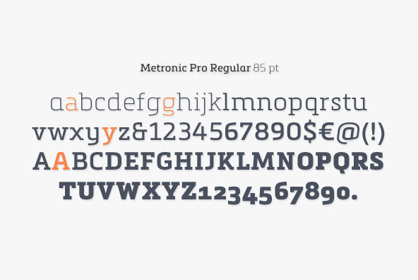 Metronic Slab Pro Bold Italic Font preview